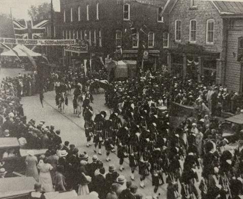 Pictured, the Winchester Old Home Week Parade (from Centennial Book).