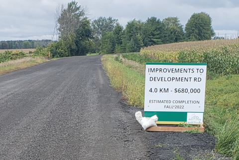 Development Road Construction Signage 