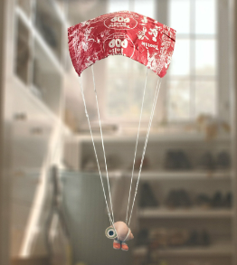 Marcel Movie Poster Image Parachute