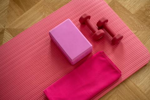 pink yoga mats