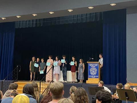 Group grad photo of students