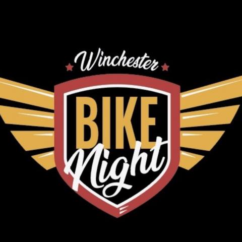 Black and red Winchester Bike Nights logo