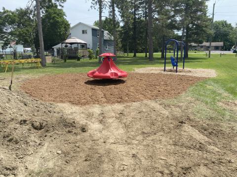 Red ten spin at Chesterville Community Park