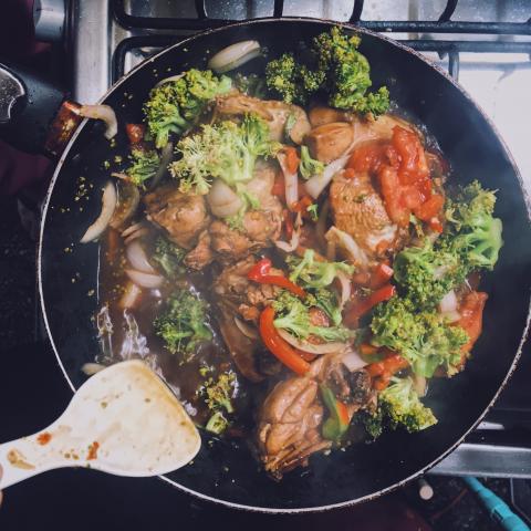 frying pan meal