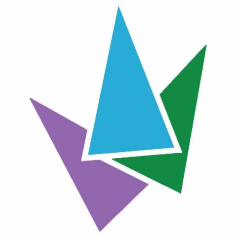 Purple, blue and green CBEC Logo