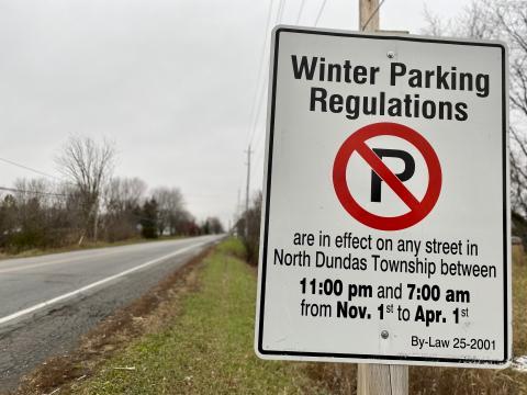 no parking winter sign