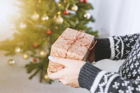 wrapped Christmas present
