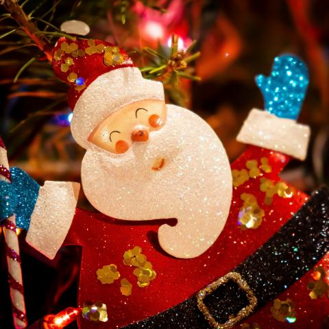 santa tree ornament
