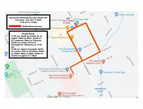 Road Closure 1 Remembrance Day