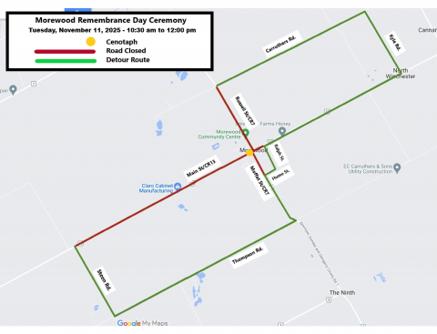 Road Closure 2 Remembrance Day