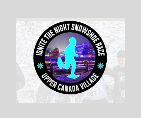 logo for the snowshoe race