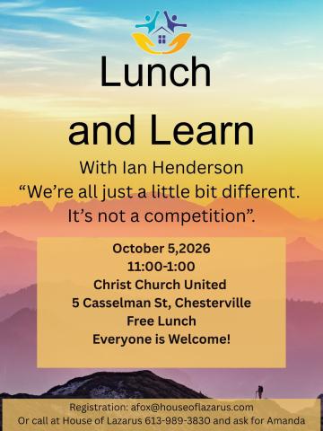 Lunch and Learn October 2026